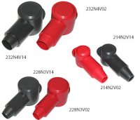 VTE 222N3V02 COVER RED 12.7MM (10PC)