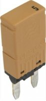 ZEKERING AUTOMAAT 12V H=32MM MINI LICHT BRUIN 5A (1ST)
