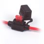 ZEKERINGHOUDER MET KAP MIKRO II ROOD DRAAD 2,5MM (50)