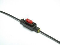 ZEKERINGHOUDER MINI LOW PROFILE ZWARTE DRAAD 1,5MM2 (10)
