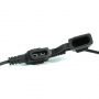 ZEKERINGHOUDER MINI MET KAP ZWARTE DRAAD 1,5MM (10)