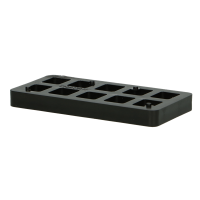 ZWARE PLATTE WIGGEN 10X50,00X100 ZWART (250ST) (1)